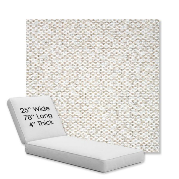 Picture of Dumont Stucco | Chaise Lounge Replacement Cushion Boxed Style - SIZE C