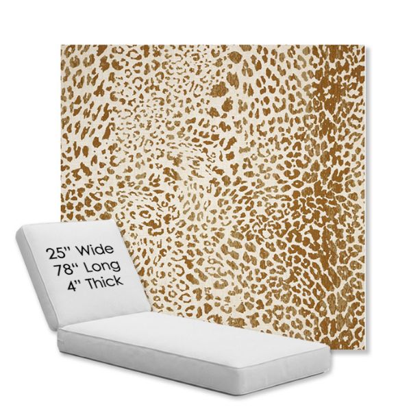 Picture of Instinct Toffee | Chaise Lounge Replacement Cushion Boxed Style - SIZE C