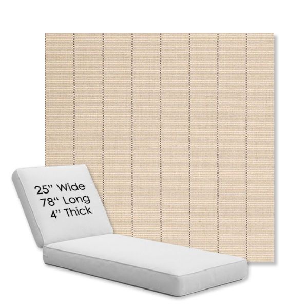 Picture of Kaia Wheat | Chaise Lounge Replacement Cushion Boxed Style - SIZE C