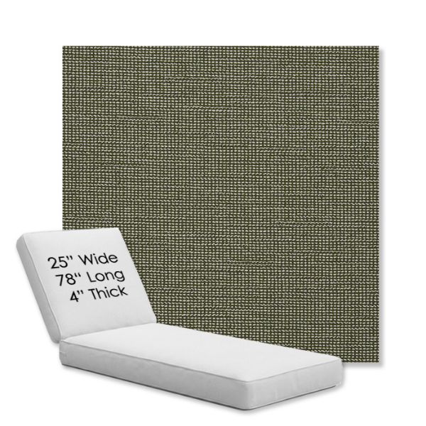 Picture of Kudos Eucalyptus | Chaise Lounge Replacement Cushion Boxed Style - SIZE C