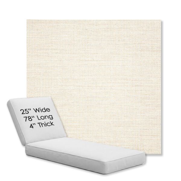 Picture of Kudos Vellum | Chaise Lounge Replacement Cushion Boxed Style - SIZE C