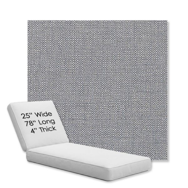 Picture of Linville Denim | Chaise Lounge Replacement Cushion Boxed Style - SIZE C