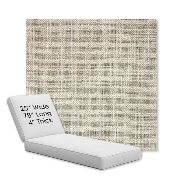 Picture of Linville Oyster | Chaise Lounge Replacement Cushion Boxed Style - SIZE C