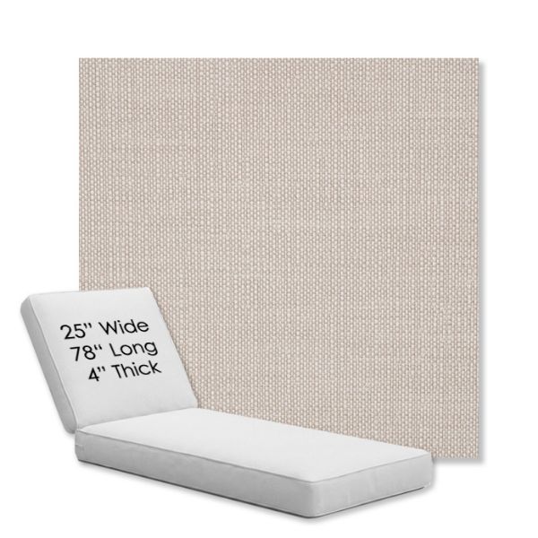 Picture of Linville Parchment | Chaise Lounge Replacement Cushion Boxed Style - SIZE C