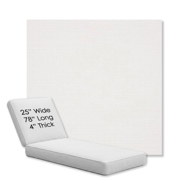 Picture of Linville Snow | Chaise Lounge Replacement Cushion Boxed Style - SIZE C