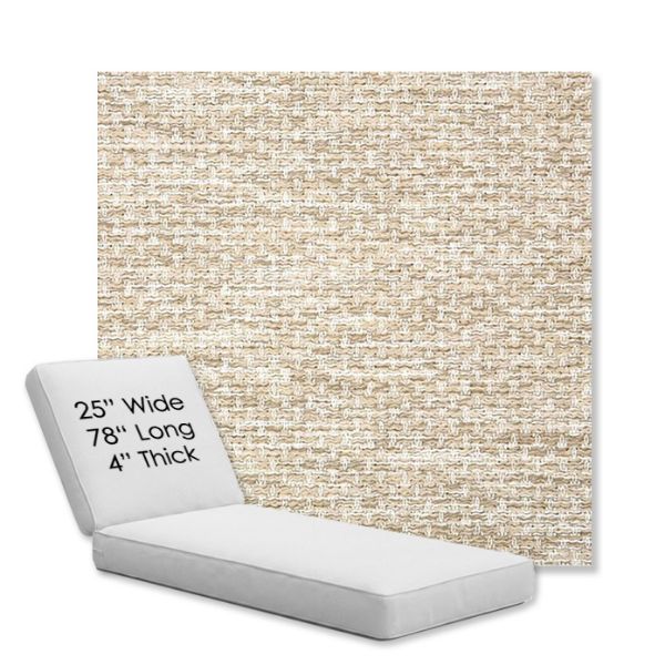 Picture of Litchfield Sand | Chaise Lounge Replacement Cushion Boxed Style - SIZE C