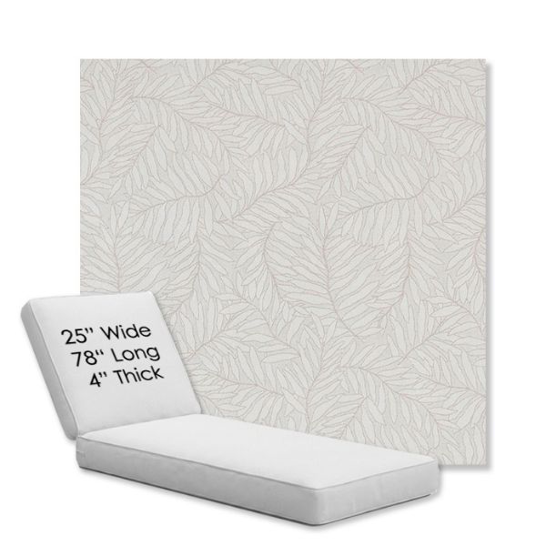 Picture of Lively Parchment | Chaise Lounge Replacement Cushion Boxed Style - SIZE C