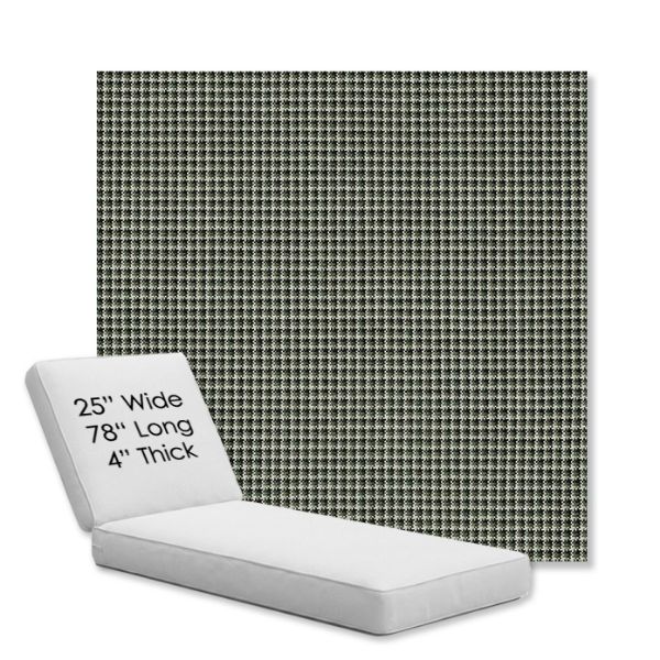 Picture of Lore Moss | Chaise Lounge Replacement Cushion Boxed Style - SIZE C
