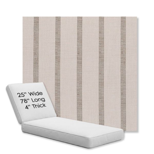 Picture of Mixi Wren | Chaise Lounge Replacement Cushion Boxed Style - SIZE C