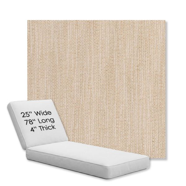 Picture of Nova Oat | Chaise Lounge Replacement Cushion Boxed Style - SIZE C
