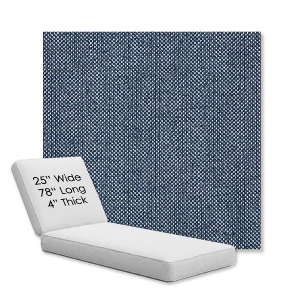 Picture of Nurture Indigo | Chaise Lounge Replacement Cushion Boxed Style - SIZE C
