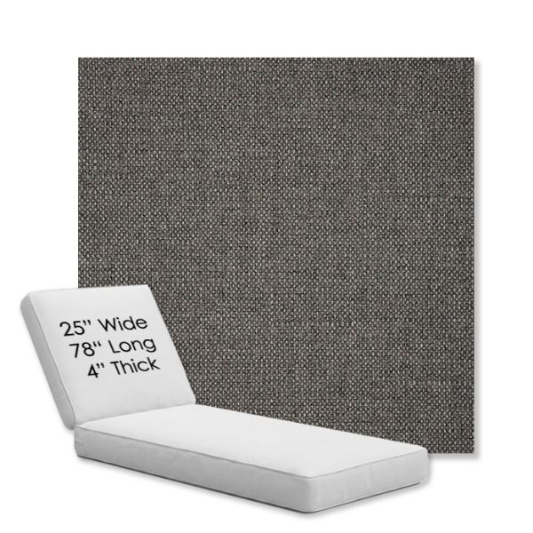 Picture of Piazza Graphite | Chaise Lounge Replacement Cushion Boxed Style - SIZE C