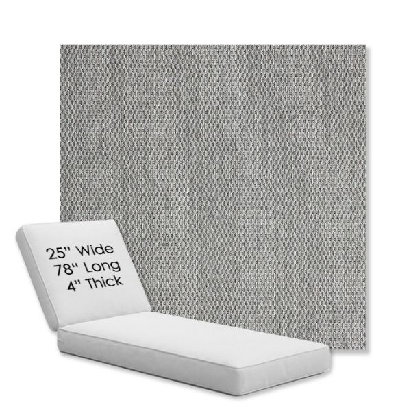 Picture of Pique Ash | Chaise Lounge Replacement Cushion Boxed Style - SIZE C