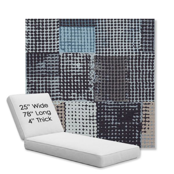 Picture of Pop Patch | Chaise Lounge Replacement Cushion Boxed Style - SIZE C