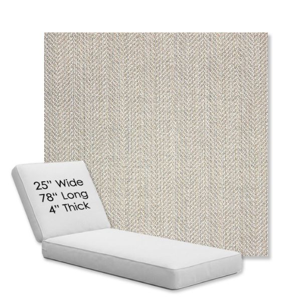 Picture of Posh Pebble | Chaise Lounge Replacement Cushion Boxed Style - SIZE C