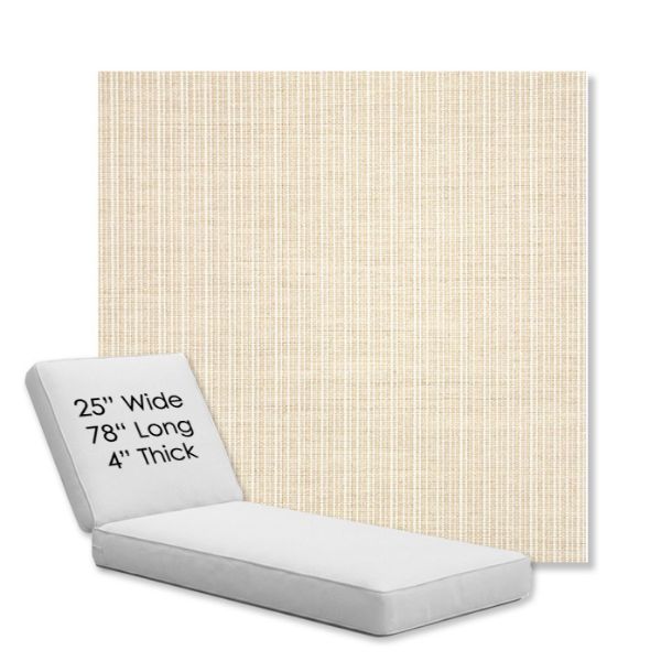 Picture of Proven Flax | Chaise Lounge Replacement Cushion Boxed Style - SIZE C