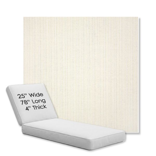 Picture of Proven Ivory | Chaise Lounge Replacement Cushion Boxed Style - SIZE C