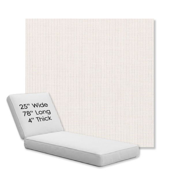Picture of Replay Linen | Chaise Lounge Replacement Cushion Boxed Style - SIZE C