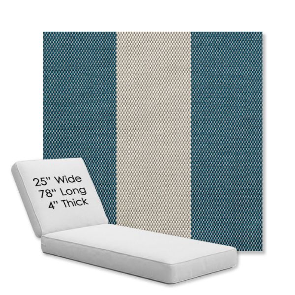 Picture of Rothko Curacao | Chaise Lounge Replacement Cushion Boxed Style - SIZE C