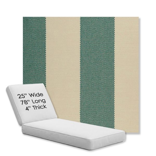 Picture of Rothko Mermaid | Chaise Lounge Replacement Cushion Boxed Style - SIZE C