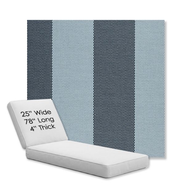 Picture of Rothko Oceanfront | Chaise Lounge Replacement Cushion Boxed Style - SIZE C