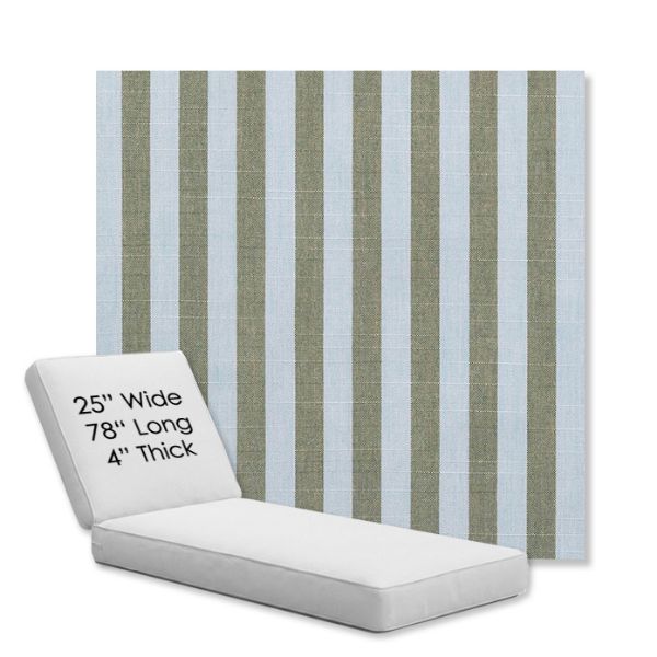 Picture of Sail Away Aloe | Chaise Lounge Replacement Cushion Boxed Style - SIZE C