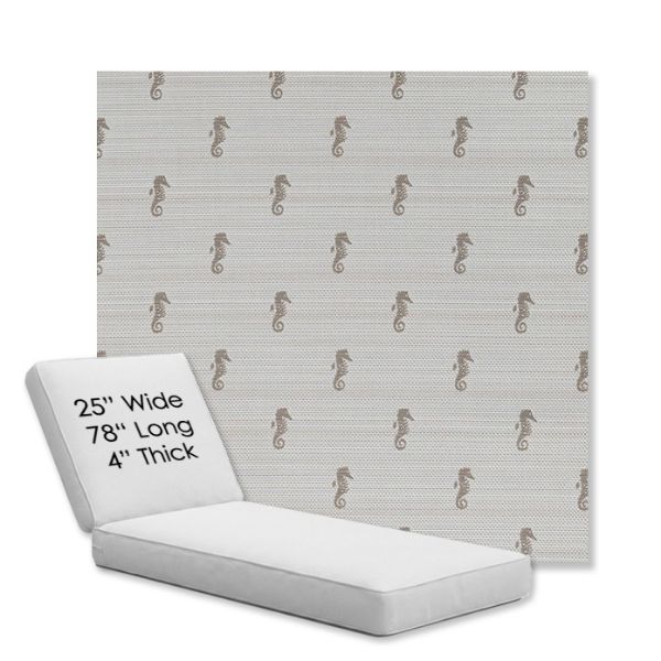 Picture of Schooner Plank | Chaise Lounge Replacement Cushion Boxed Style - SIZE C