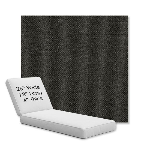 Picture of Spectrum Carbon | Chaise Lounge Replacement Cushion Boxed Style - SIZE C