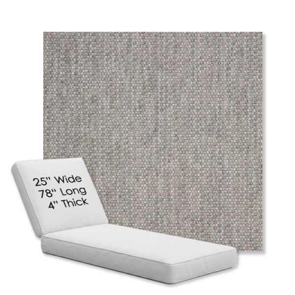 Picture of Tailored Fog | Chaise Lounge Replacement Cushion Boxed Style - SIZE C