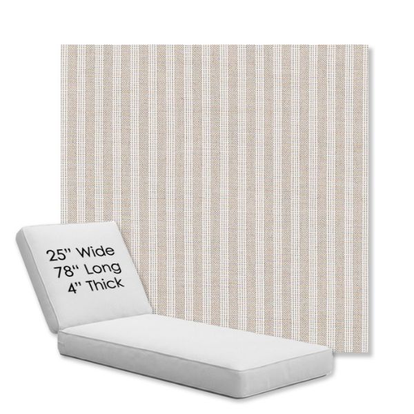 Picture of Tap Sand | Chaise Lounge Replacement Cushion Boxed Style - SIZE C