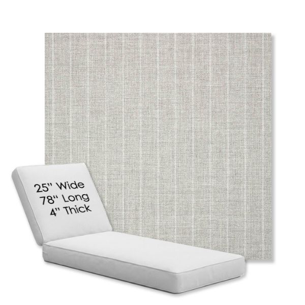 Picture of Ticking Fog | Chaise Lounge Replacement Cushion Boxed Style - SIZE C