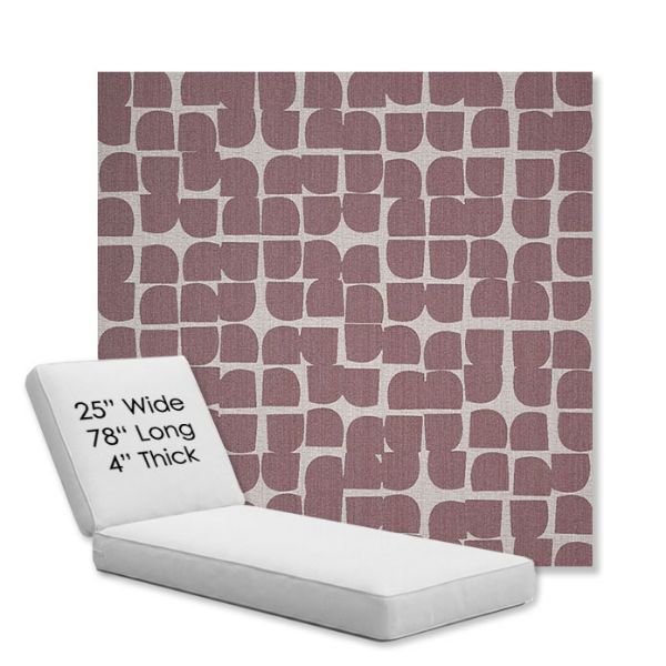 Picture of Toggle Aster | Chaise Lounge Replacement Cushion Boxed Style - SIZE C