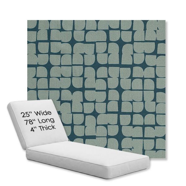 Picture of Toggle Splash | Chaise Lounge Replacement Cushion Boxed Style - SIZE C