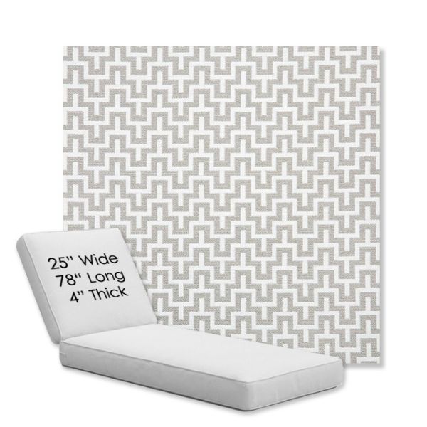Picture of Underline Dove | Chaise Lounge Replacement Cushion Boxed Style - SIZE C