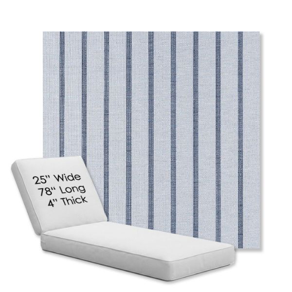 Picture of Unwind Sky | Chaise Lounge Replacement Cushion Boxed Style - SIZE C