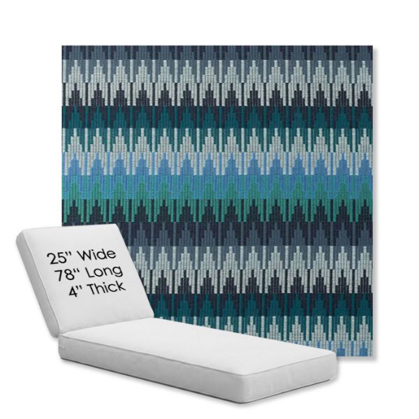 Picture of Valley Lagoon | Chaise Lounge Replacement Cushion Boxed Style - SIZE C