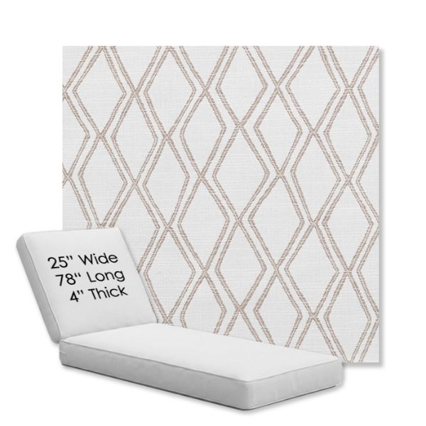 Picture of Voyage Dune | Chaise Lounge Replacement Cushion Boxed Style - SIZE C