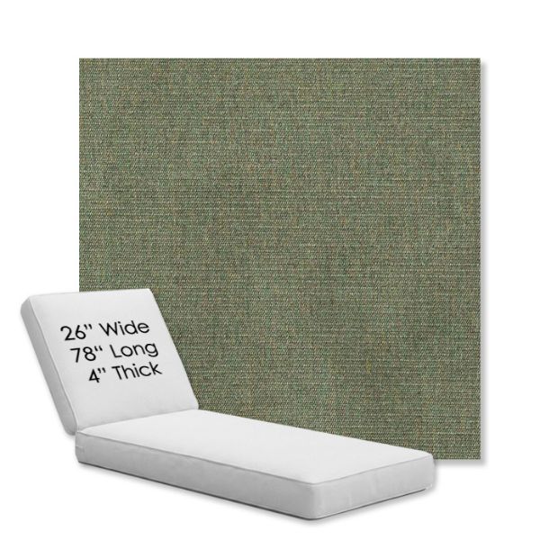Picture of Ambrose Fern | Chaise Lounge Replacement Cushion Boxed Style - SIZE D