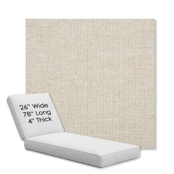 Picture of Blend Linen | Chaise Lounge Replacement Cushion Boxed Style - SIZE D