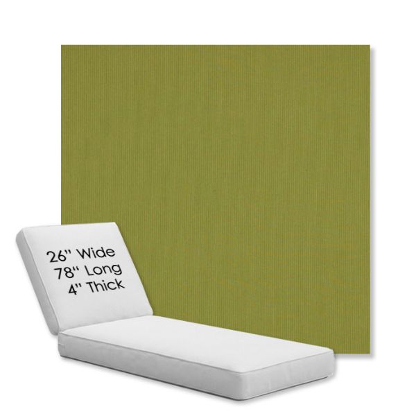 Picture of Canvas Lichen | Chaise Lounge Replacement Cushion Boxed Style - SIZE D