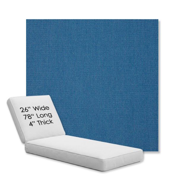 Picture of Canvas Regatta | Chaise Lounge Replacement Cushion Boxed Style - SIZE D
