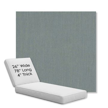 Picture of Cast Seaglass | Chaise Lounge Replacement Cushion Boxed Style - SIZE D