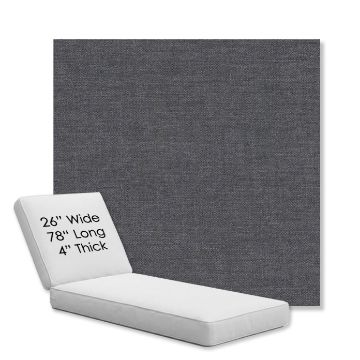 Picture of Cast Twilight | Chaise Lounge Replacement Cushion Boxed Style - SIZE D