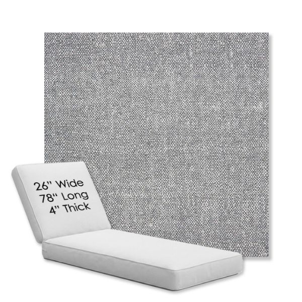 Picture of Chartres Gull | Chaise Lounge Replacement Cushion Boxed Style - SIZE D