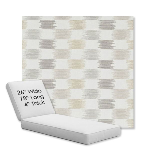 Picture of Dream Dune | Chaise Lounge Replacement Cushion Boxed Style - SIZE D