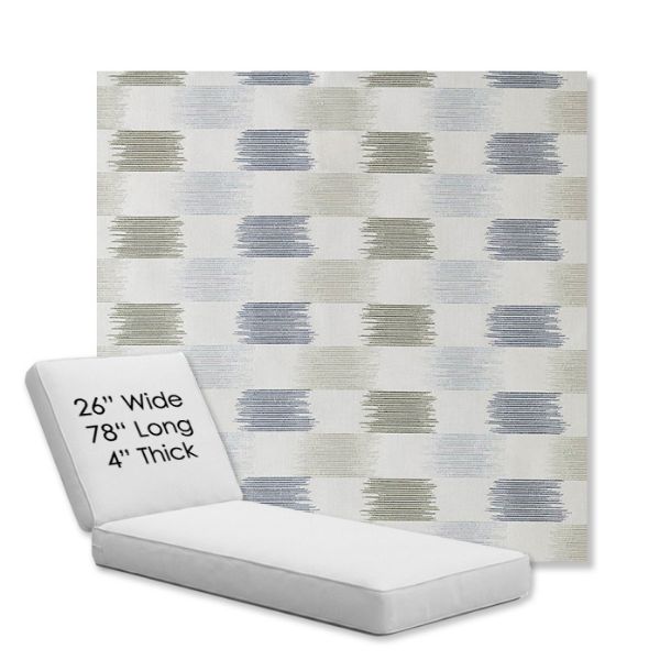 Picture of Dream Mist | Chaise Lounge Replacement Cushion Boxed Style - SIZE D
