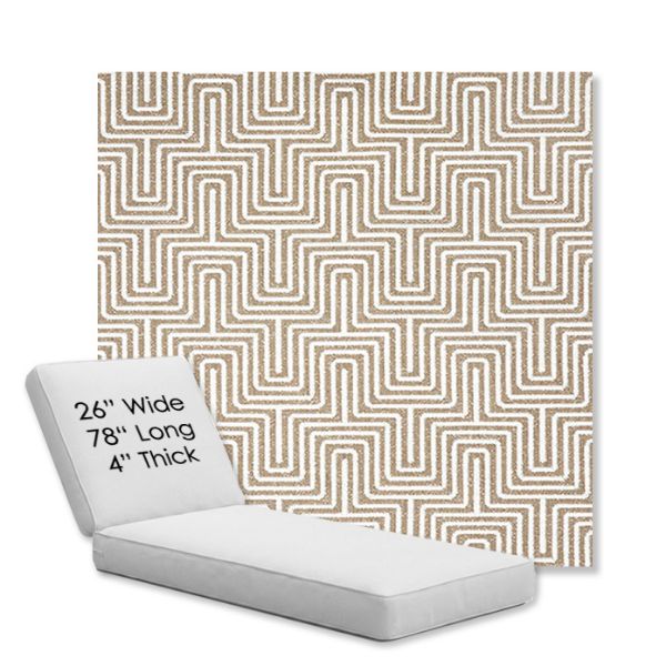 Picture of Figure Mineral | Chaise Lounge Replacement Cushion Boxed Style - SIZE D