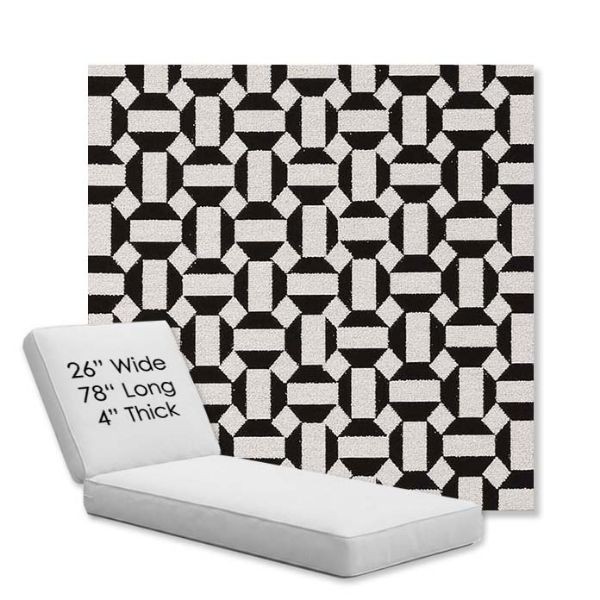 Picture of Hoopla Panda | Chaise Lounge Replacement Cushion Boxed Style - SIZE D