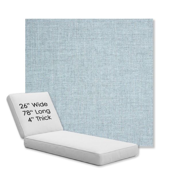 Picture of Idol Frost | Chaise Lounge Replacement Cushion Boxed Style - SIZE D