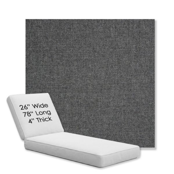 Picture of Idol Slate | Chaise Lounge Replacement Cushion Boxed Style - SIZE D